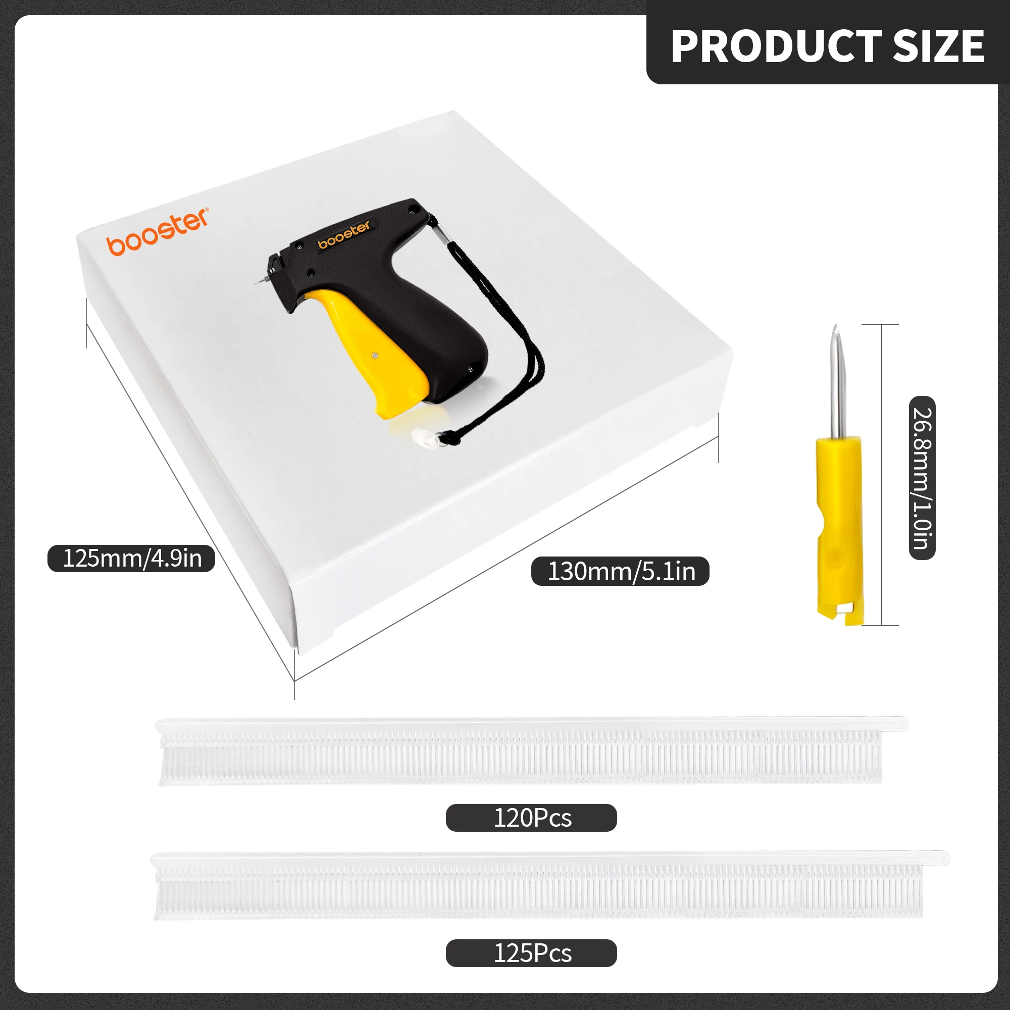 Booster micro tag gun apparel accessories standard tag pin arrow tagging gun for price labels