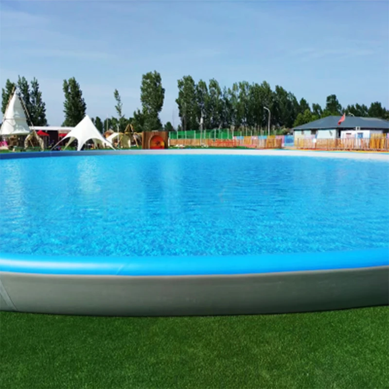 Customization fashion inflatable swimming pool drop stitch fabric multiple air technology outdoor inflatable pool