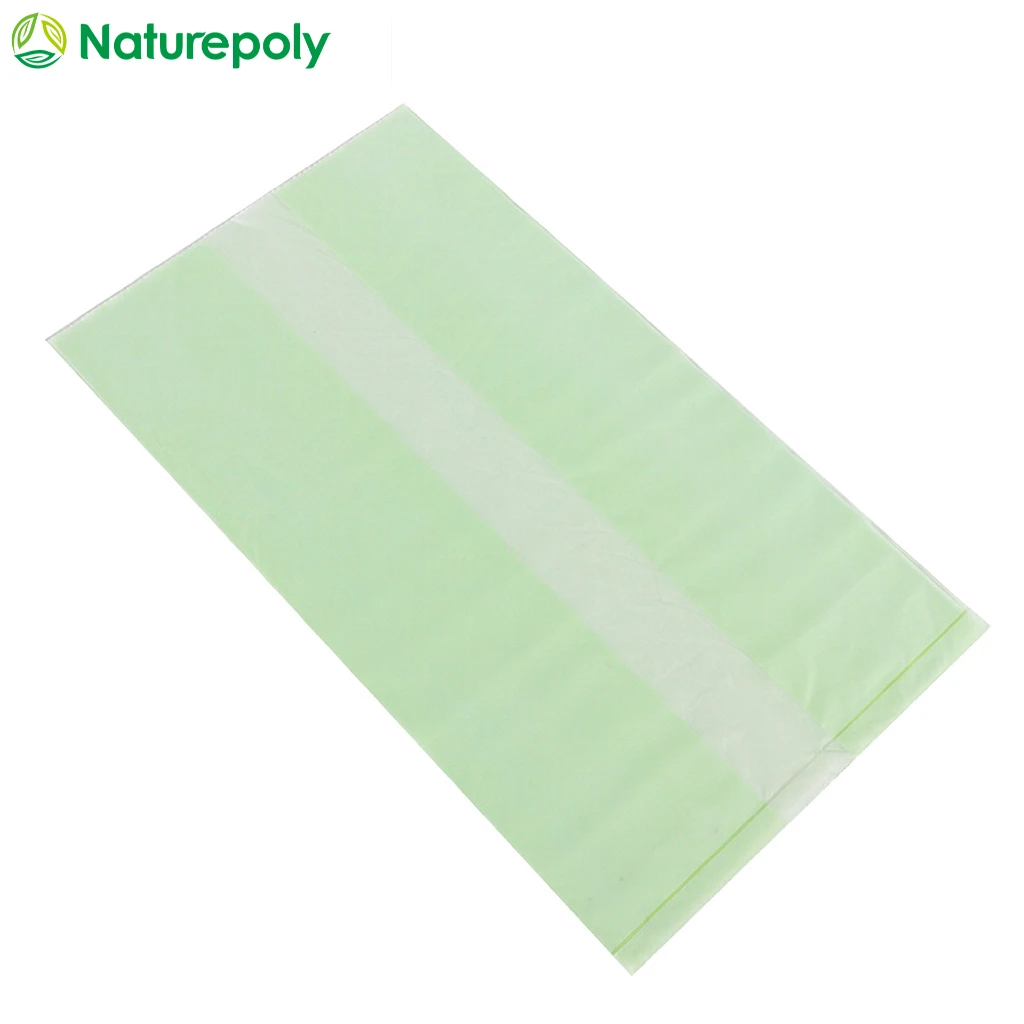Eco-friendly Wholesale Compostable Biodegradable Plastic PLA Fruit Packaging  gusset Bag Shopping side guset bag on Roll