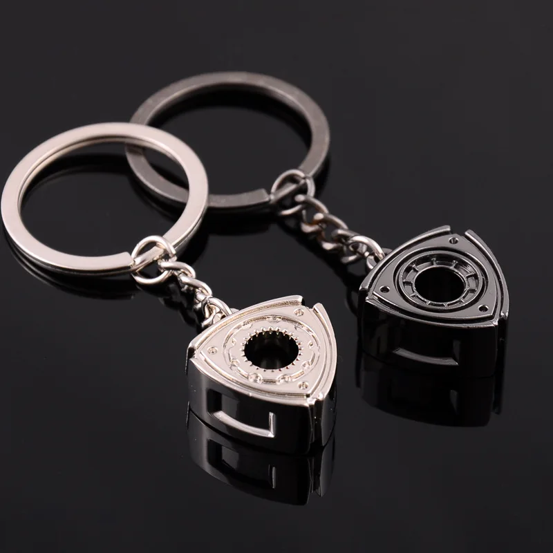 Wholesale personalized car modified Mazda rotor Wankel engine key chain advertising belt key ring pendant