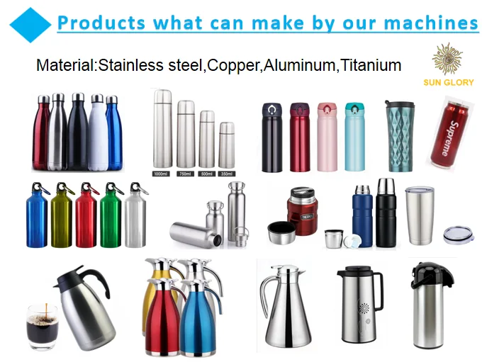 Защита от солнца слава горизонтальный бутылка для воды из нержавеющей стали Вакуумная фляга кофейная кружка термос воды, машина для резки труб разделительная машина