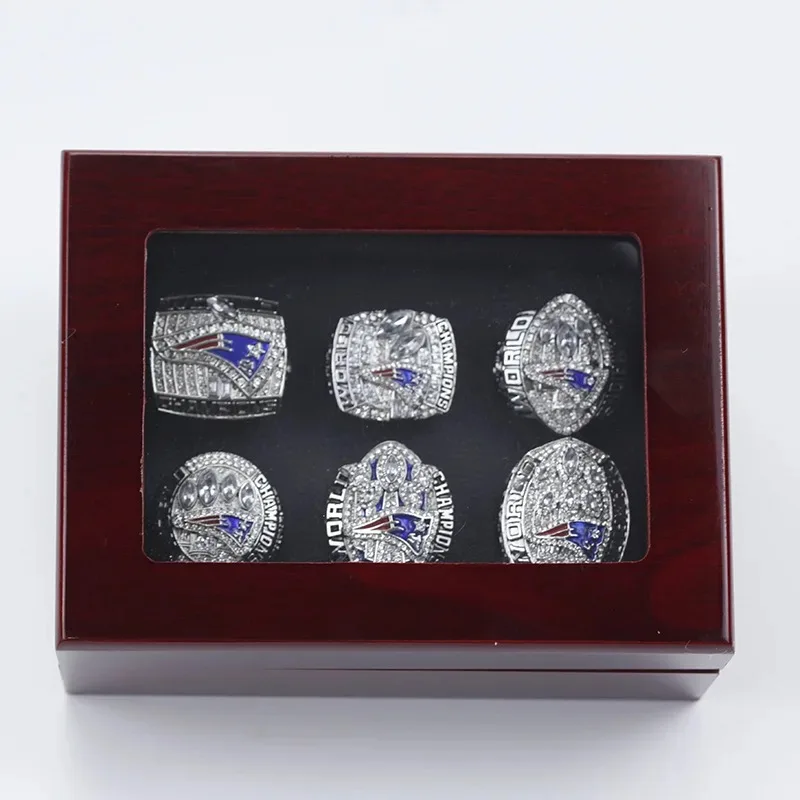 Custom Nfl Football Championship Ring Bretton MVP England Patriots Tampa Bay Buccaneers Championship Ring Alloy Jewelry Ring set