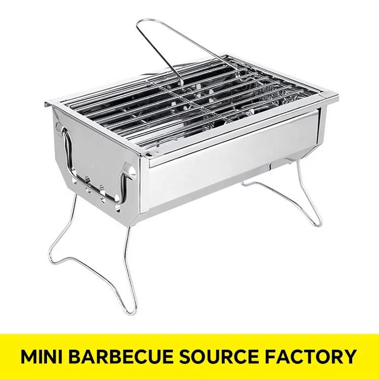 BBQ Oven Indoor and Outdoor Portable Mini Folding Pull Out BBQ Oven Household Charcoal BBQ Barbecue Equipment