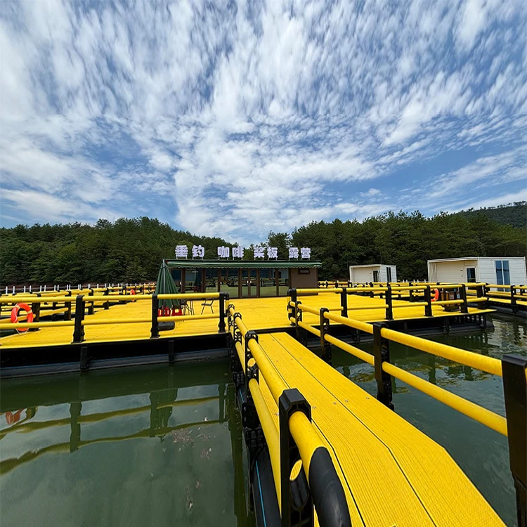 Factory Price Fish Farming Equipments Round Hdpe Aquaculture Floating Hdpe Fish Cage