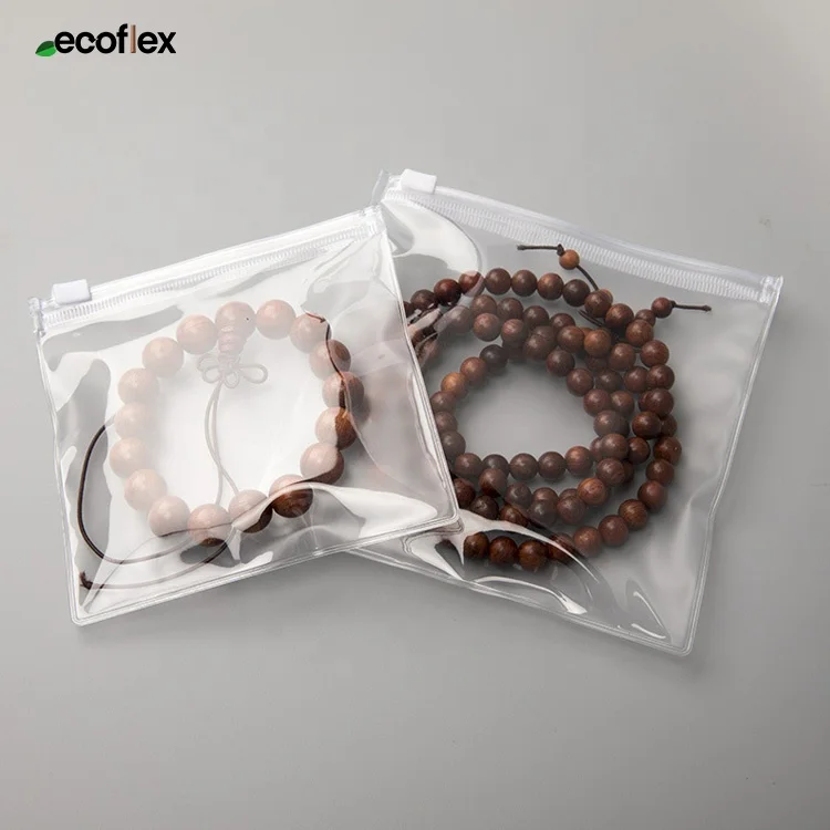 Wholesale Thick Clear Frosted PVC EVA Plastic Opp Zipper Storage Bag