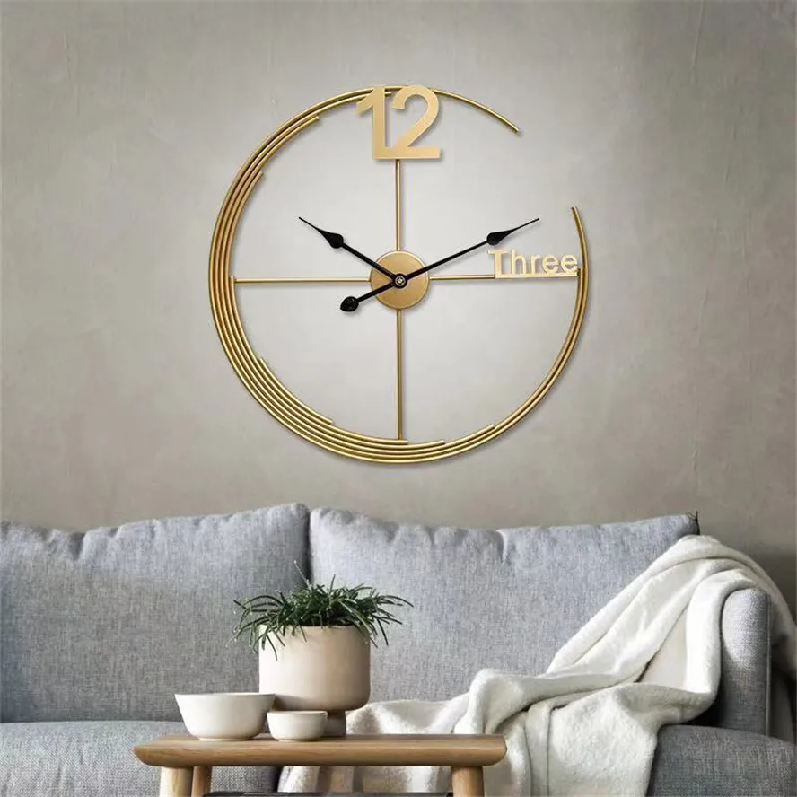Nordic Luxury Unique Design Metal Buy Wall Decoration Clock Home Decor