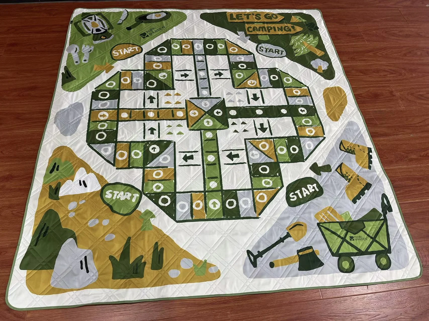 Custom Washable Children Puzzle Crawling Game Board  Floor chess picnic Mat Rug Carpet Blankets For Kids