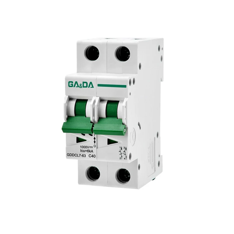 CE HOT 2P Mini MCB 1000V 40A DC MCB