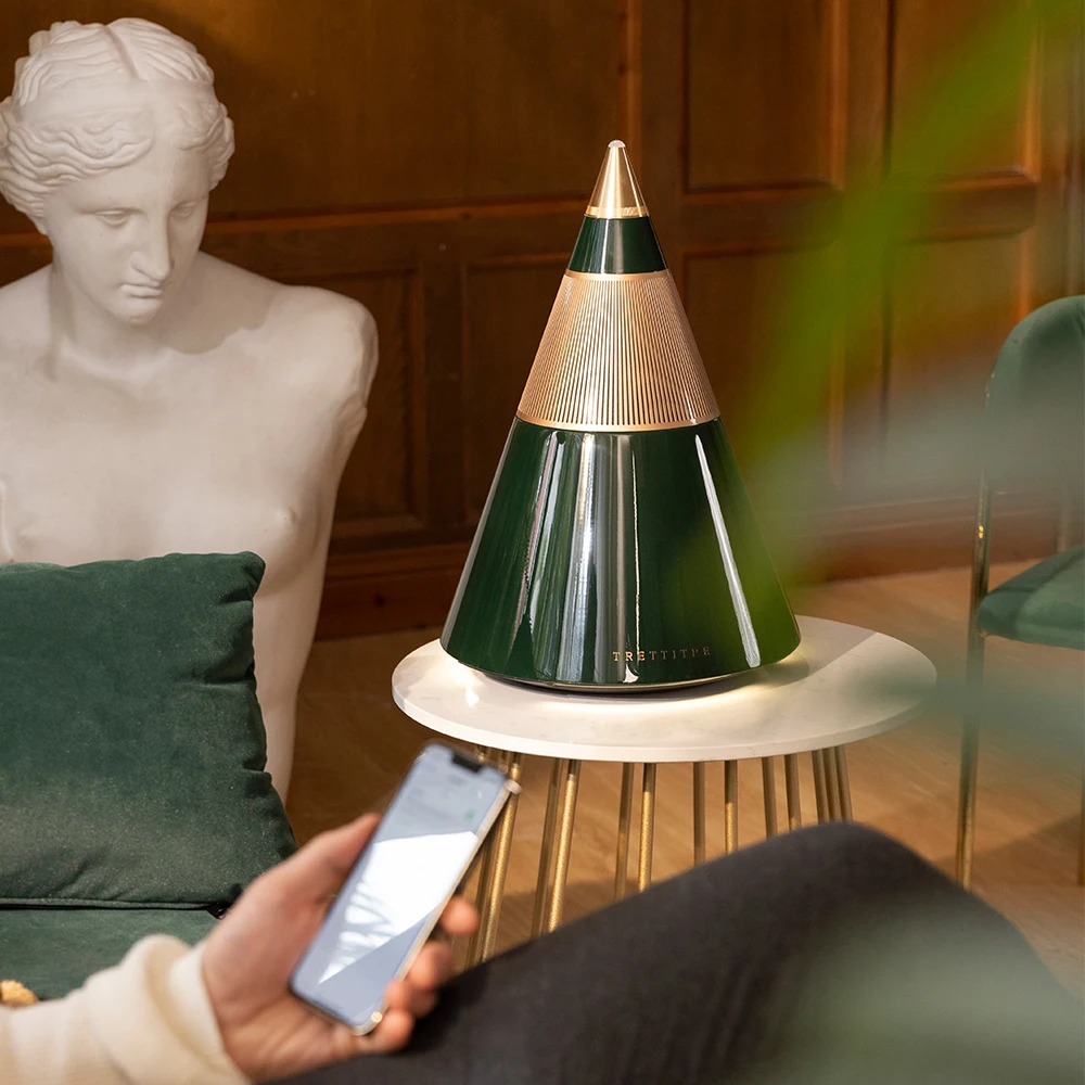 TRETTITRE Multimedia Surround Audio System Stainless Steel Modern Led Light Water Proof  Karaoke Party Speaker