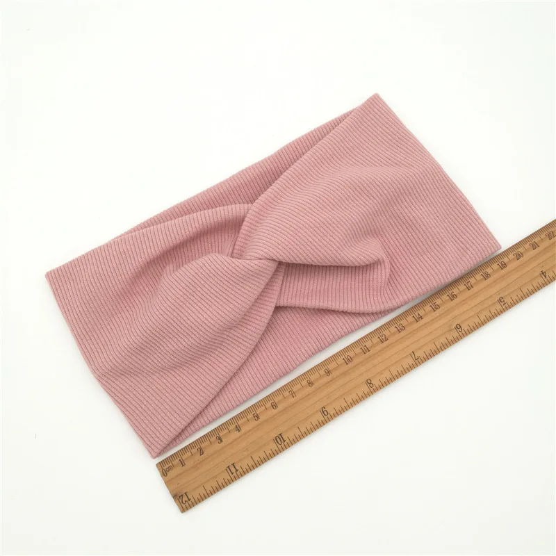 Women Headband Cross Top Knot Elastic Hair Bands Rib Cotton Girls Sports Yoga Hairband Hair Accessories Twisted Turban Headwrap