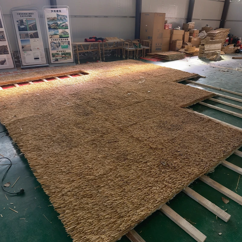 High-end customization Chinese building material Reed roof Natural Reed roof panels  Outdoor Reed roof tiles