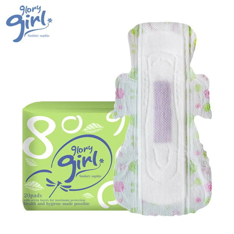 Free sample active oxygen sanitary napkin menstrual use feminine hygiene pads for period
