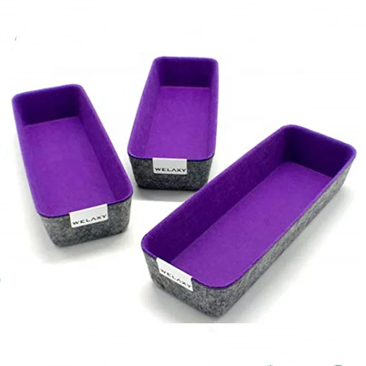 2023 Handmade ECO-friendly polyester felt fabric storage box