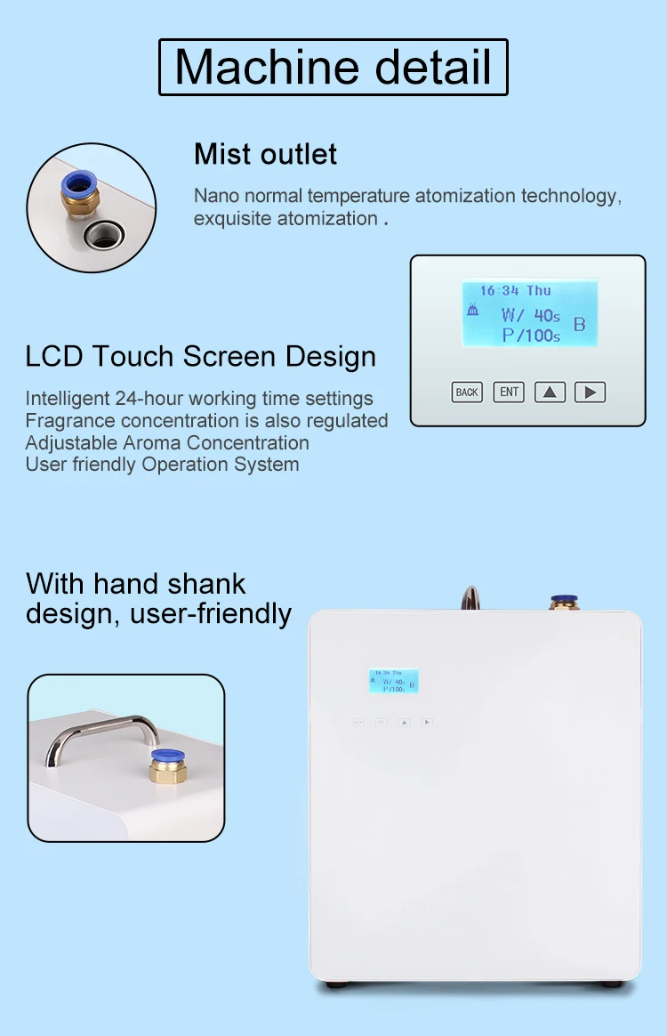 Cool fogger maker 500ml essential oil machine 5000cbm aroma air dispenser