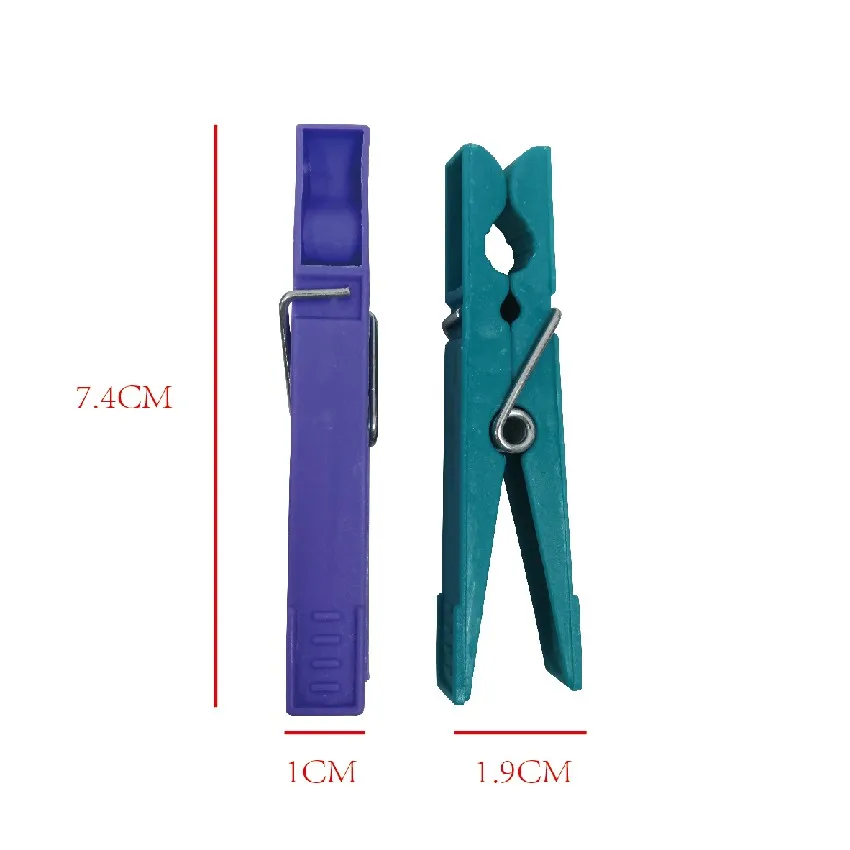 7.4CM 36PCS PP clothes pegs,plastic clothespins