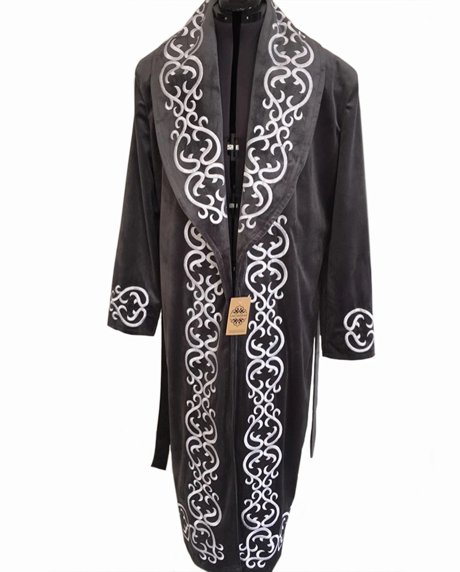 
Kazakh National Chapan Men Clothing Long Sleeves 