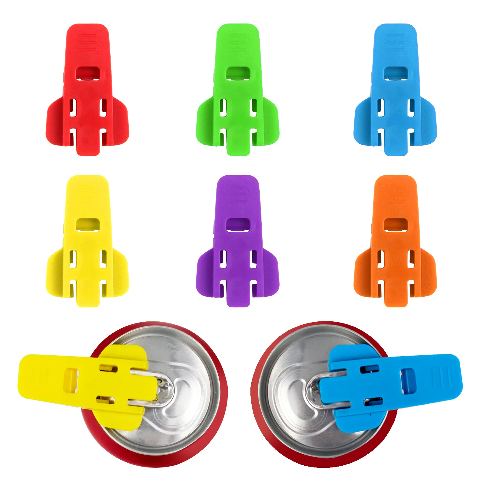 Fashion Manual Plastic Can Openers Soda Beer Opener with Shield Tab Lid Manual Corkscrews & Openers Beverage Protector Abrelatas