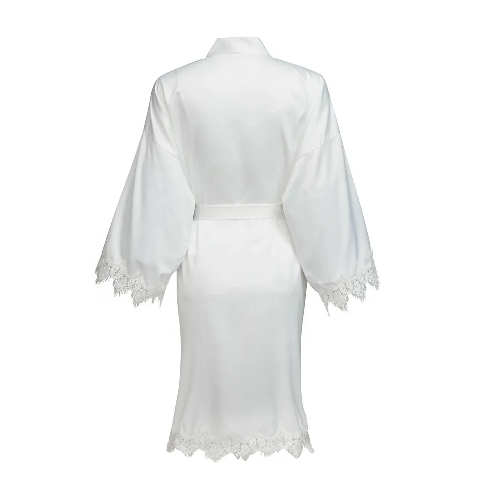 
Silk satin lace robe women wholesale chinese hot style bridal bridesmaid robes women SP004 