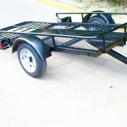 Powder Coated Steel Utility car trailers farm travel trailer