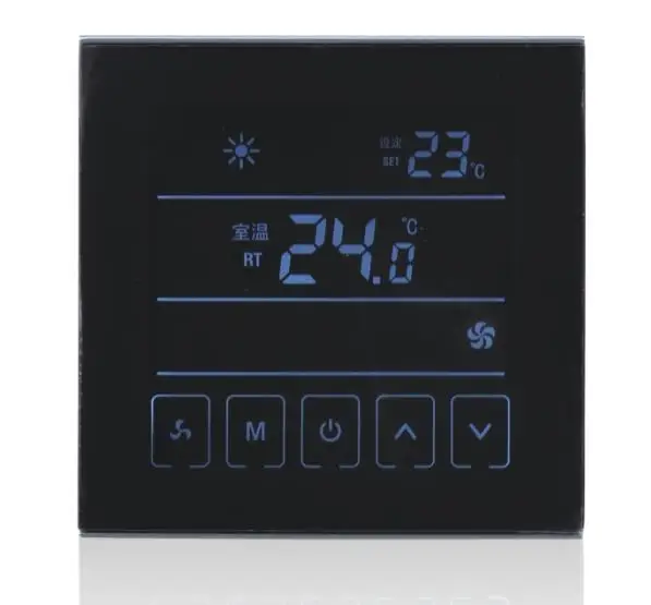 Programmable digital lcd large screen display electronic humidity hvac nest thermostat for room