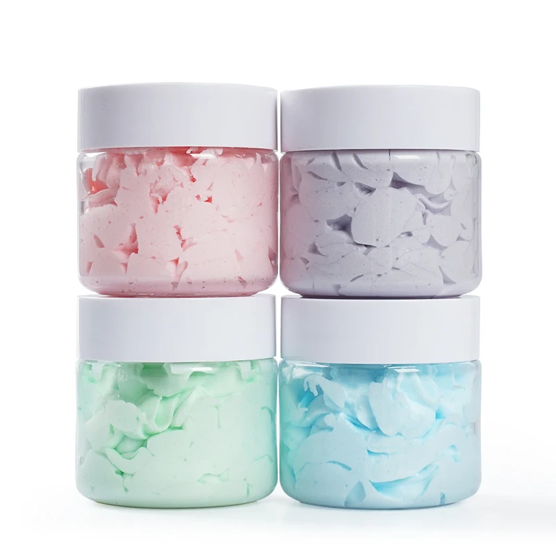 Индивидуальная торговая марка, Натуральный Сладкий красочный пузырьковый гель для душа, скраб для сахара, отшелушивающий скраб для взбивания, мыло для ванны