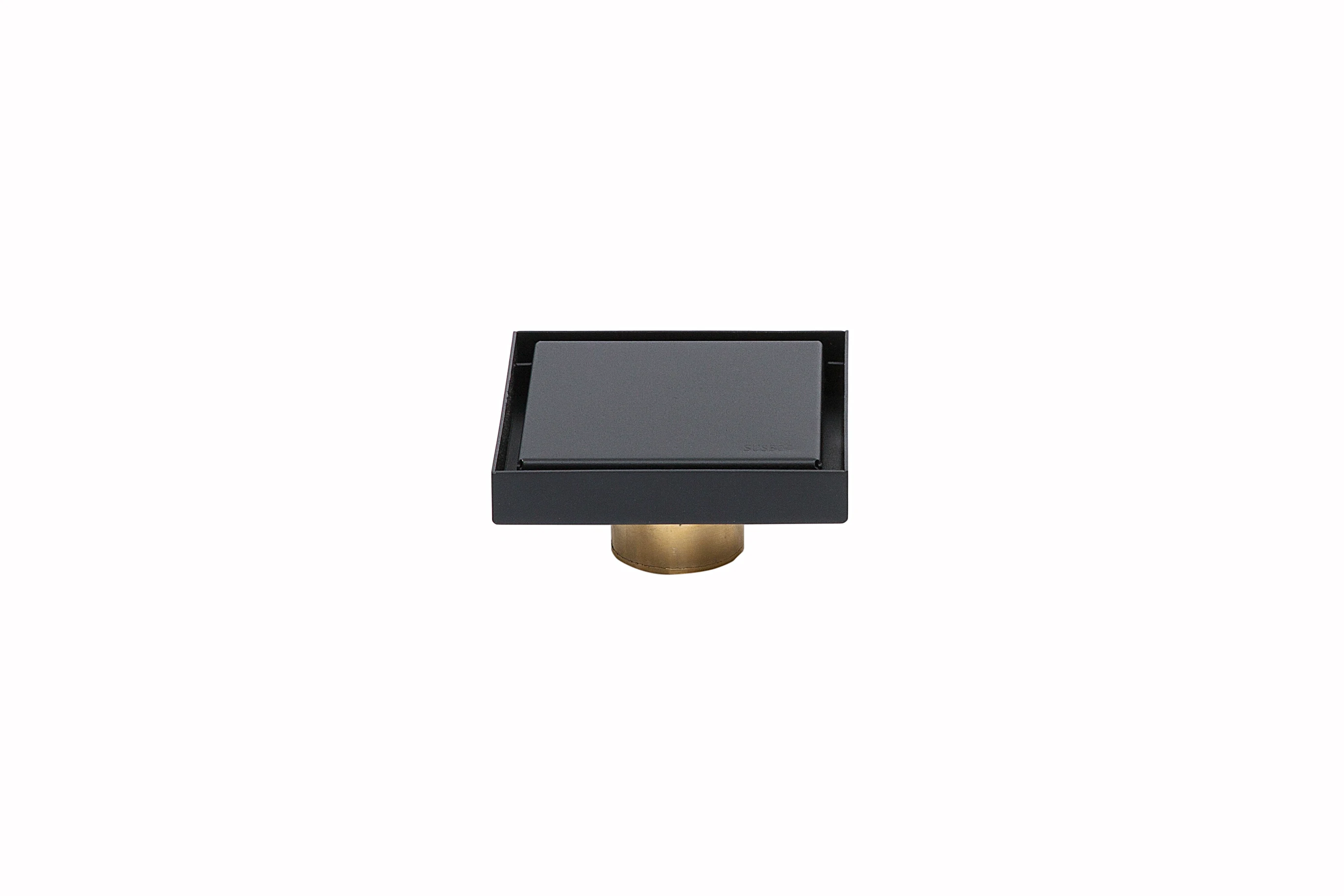 Shower Drain Black Gold Bathroom Square Floor Drainer Trap Waste Grate Anti-Odor Hair Strainer Floor Drain matt black