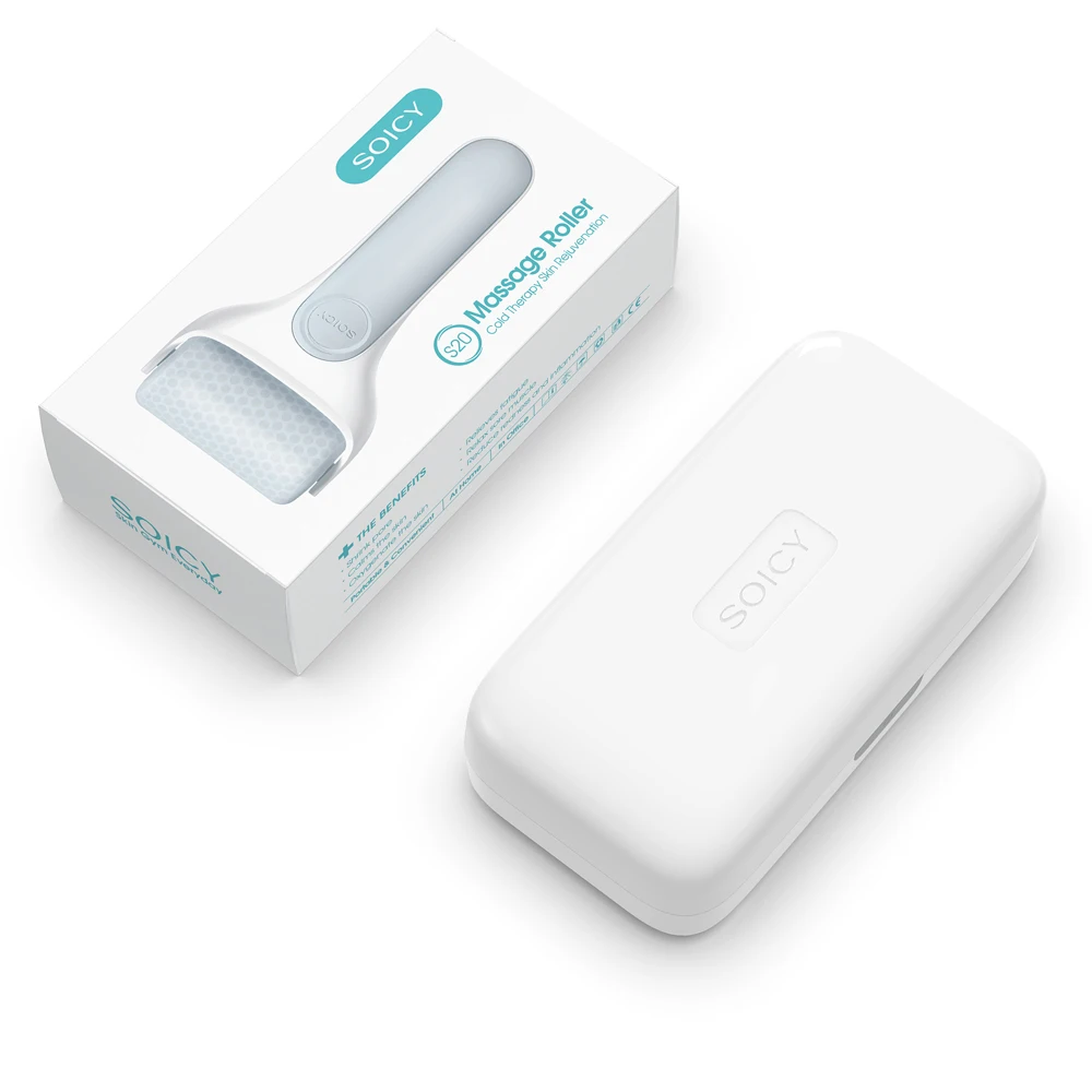 Latest ice facial roller wrinkles eye massager Soicy S20 iceroller dermaroller skin care tools for home use