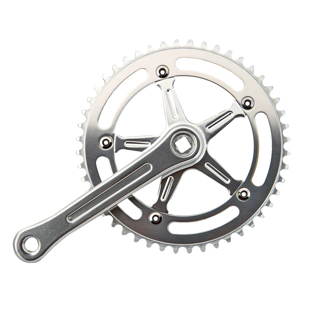 Customized Titanium Crankset 8M 60T Alloy Folding Roadbike Square Bike BMX MTB Metal Crank Arm