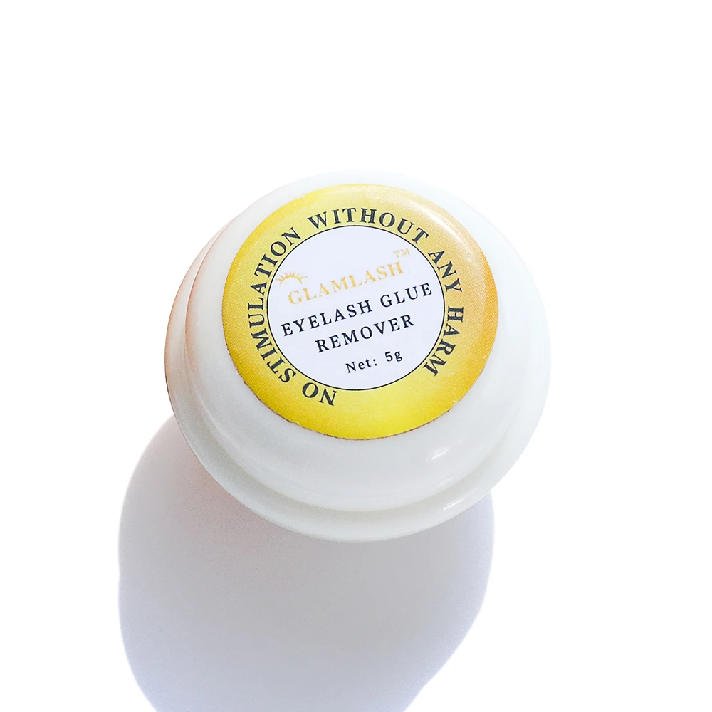 GLAMLASH custom logo 5g fast removing eyelash extension glue cream gel remover oem customized bottle lash remover