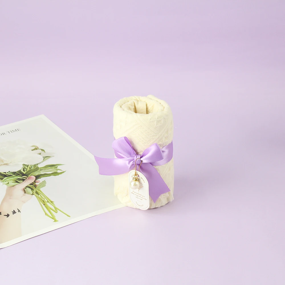 WIDEAL 12oz Bride White Tumbler Eye Sleep Mask Socks Makeup Bag Towel Bracelet Wedding Gift Set