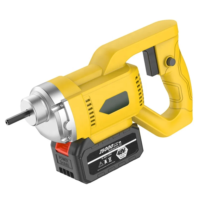 NEOBRISKEN Portable electric vibrator, mini wireless cement vibrator, handheld lithium battery concrete vibrator