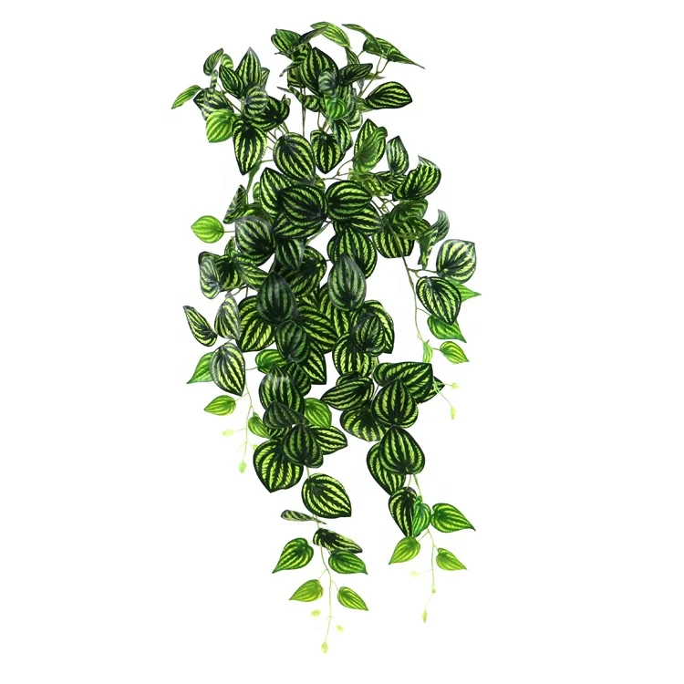 Искусственный пестрые pothos завод Буша висит втулка для садовое украшение на