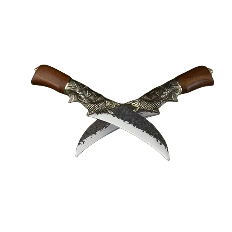 China Longquan Factory Forges Multi functional Kitchen Cooking Knives Stainless Steel Sharp Cutting Knives