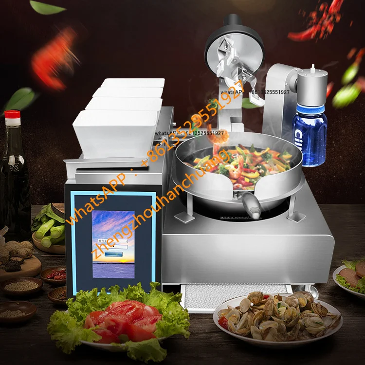 
Intelligent Automatic Cooking Machine 5000W Robot Wok For Restaurant With CE 