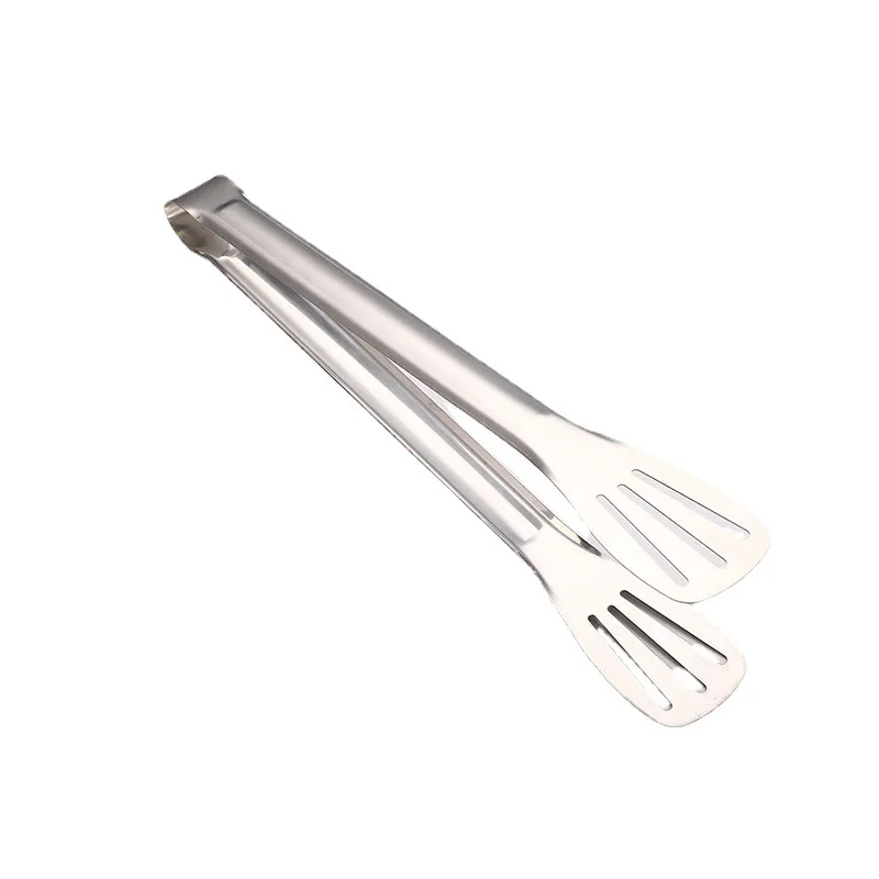 Kitchen Tools Three Line Hollow Food Clip Catering Steak Serving Utensils Metal Stainless Steel Buffet Tongs