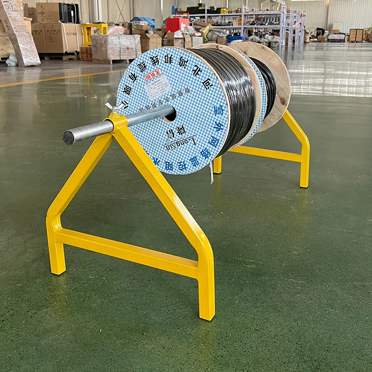 Стальная рама роликовая подставка для кабеля съемная кабельная балка A универсальный диспенсер барабана простоты использования