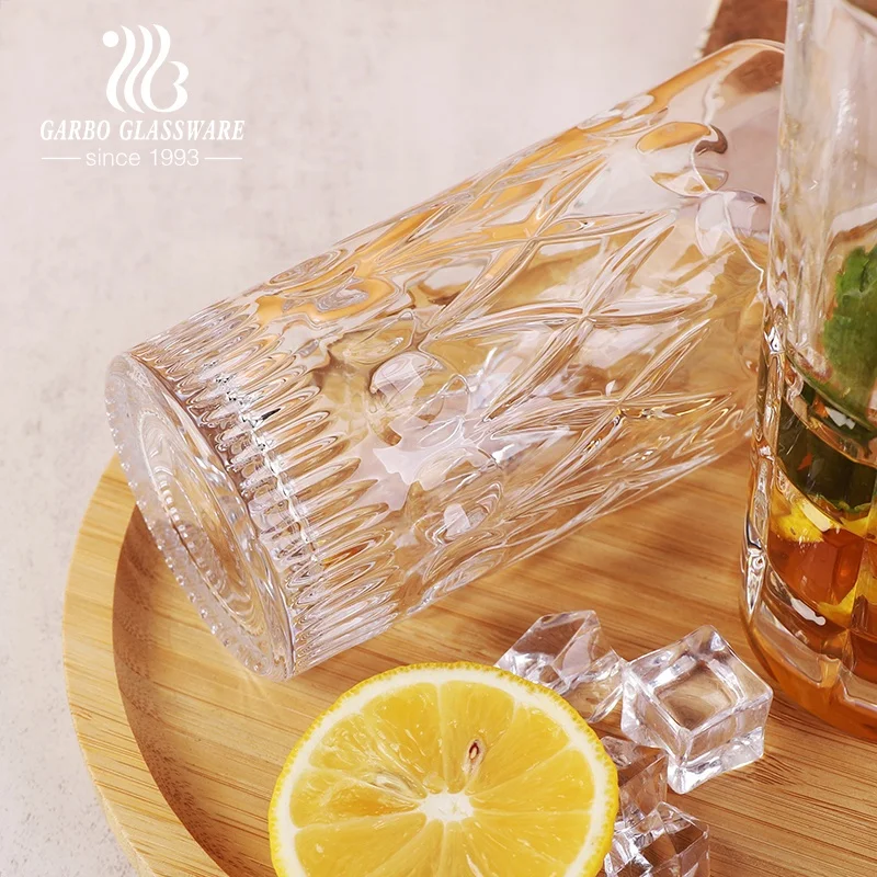 Highball Juice Heavy Bottom Whisky Glass Cup Rock Glass Tableware Set Of 6Pcs 14OZ  420ml Beer Juice Drinking Taller Tumbler