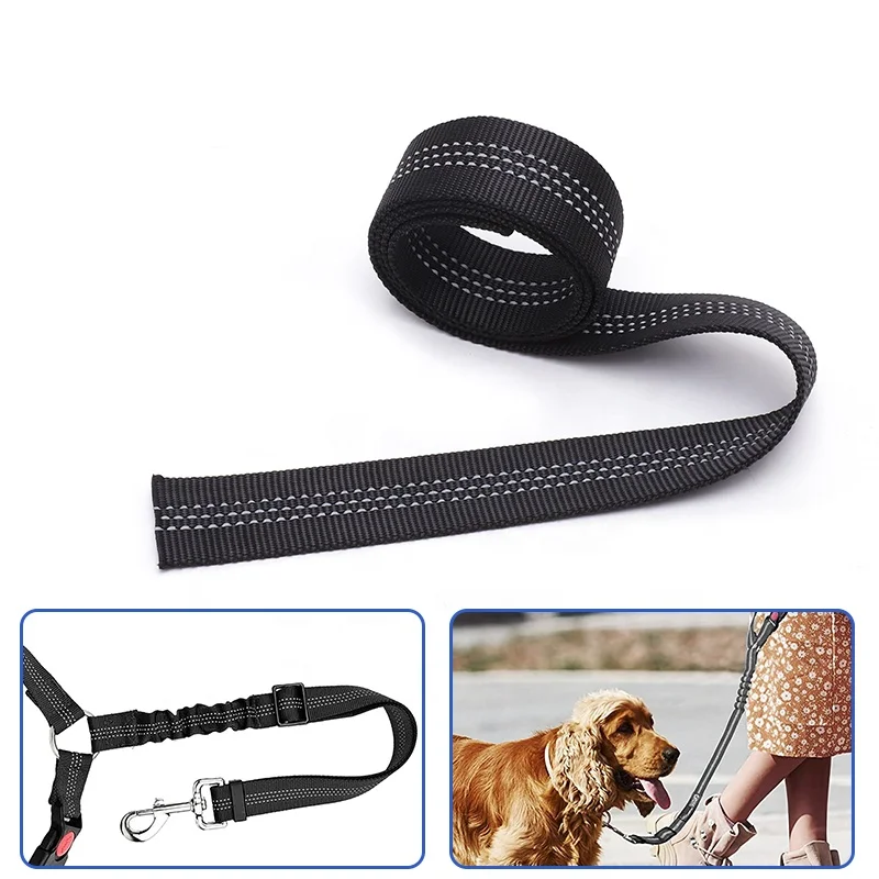 Factory Customized Design Jacquard Nylon Reflective Webbing Straps For Pet Dog Collar Leash