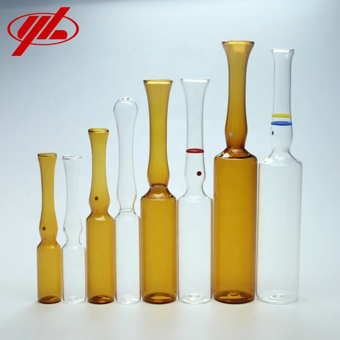 1ml 2ml 3ml 5ml 10ml 20ml Clear and Amber Glass Ampoule