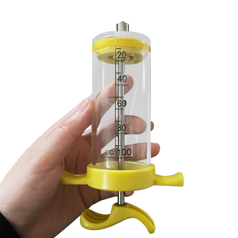 CETTIA KD308100ml large animals reusable luer lock vet offest-style tpx injection syringe