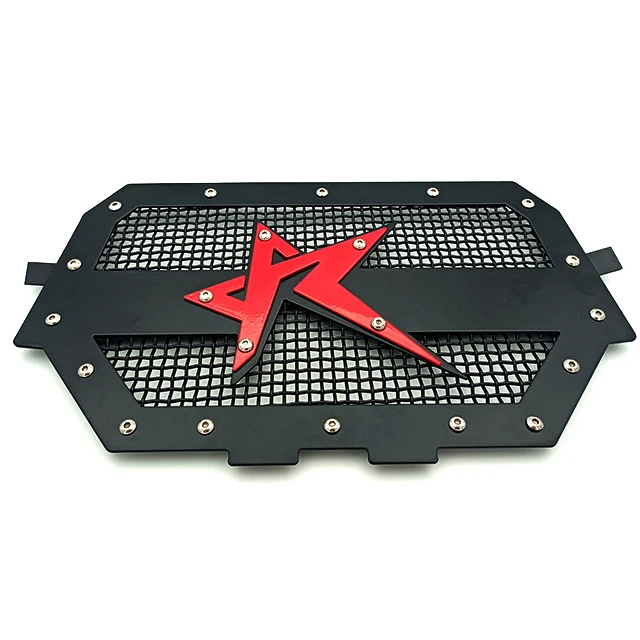 ATV UTV Front Grill Black Center Honeycomb Mesh Bumper Grill