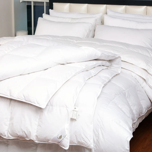 Wholesale 100% Cotton Downproof Fabric Bed King Size White Goose Duck Feather Filling Comforter Down Insert Quilt Duvet