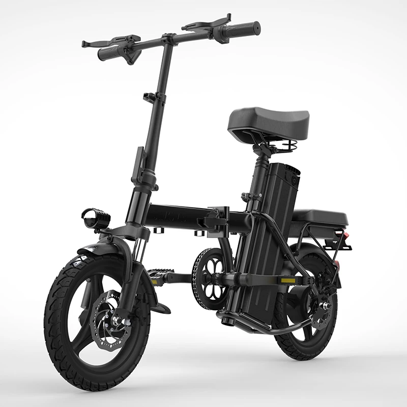 JI-MOVE E-bike 14 inch 48V 12Ah Battery Portable Ebike Folding Electric Bike