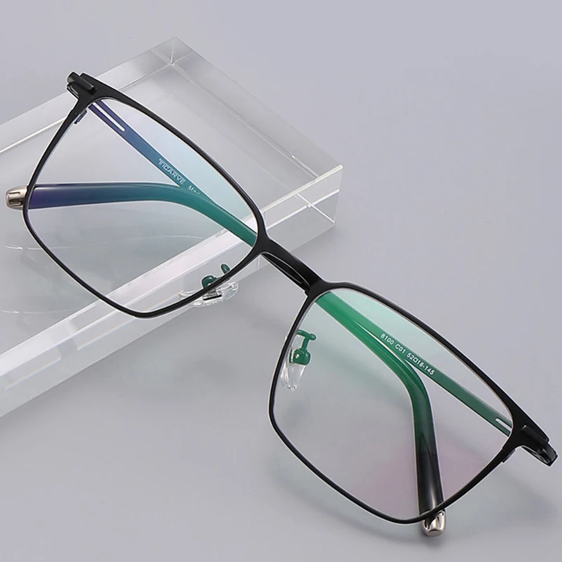 High Quality Titanium Spectacle Frames Lens Thin Glasses Classic Custom Logo Computer Eye Glass Sample Eyeglasses Frame For Men