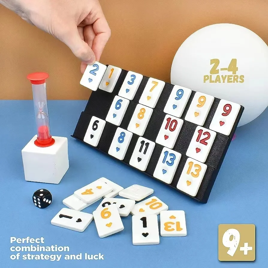 Custom 106 Personalized Rummy Tiles Game Travel Size in a box