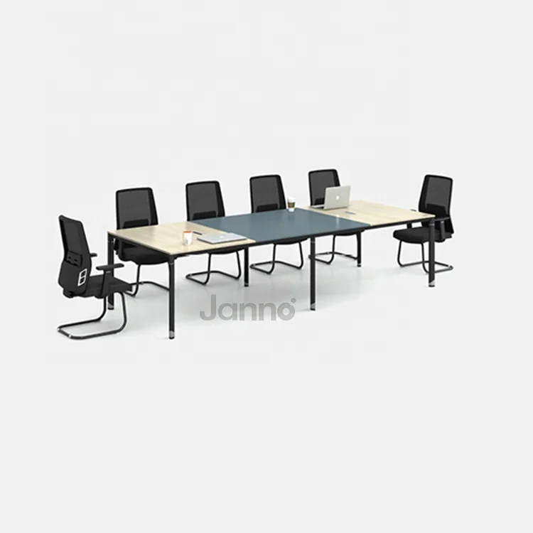 Modern Design Office Furniture 10 Person Wooden Conference Meeting Room Table and Chairs Set