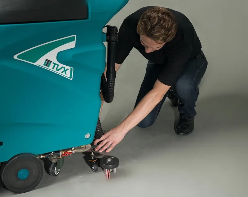 TVX T45 50B floor scrubber machine easy diversion larger cleaning area easy operation