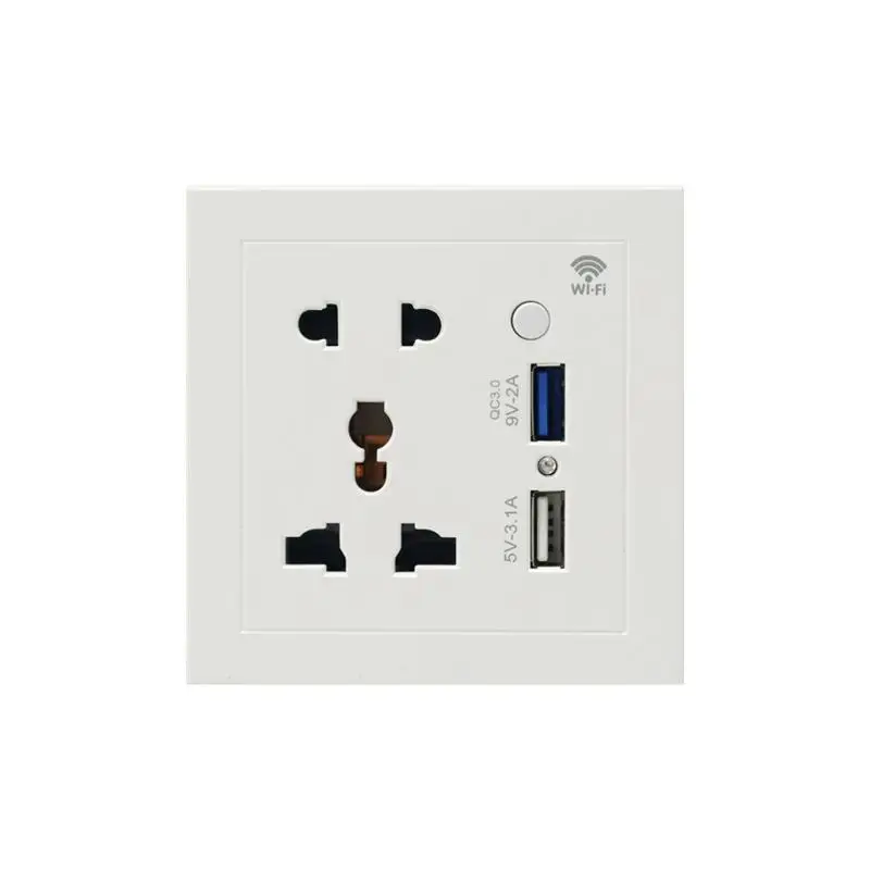 SZMYQ Tuya Smart Home WiFi Smart Socket With USB Port Live Wire And Neutral Wire Works With Google Home  Alexa Echo