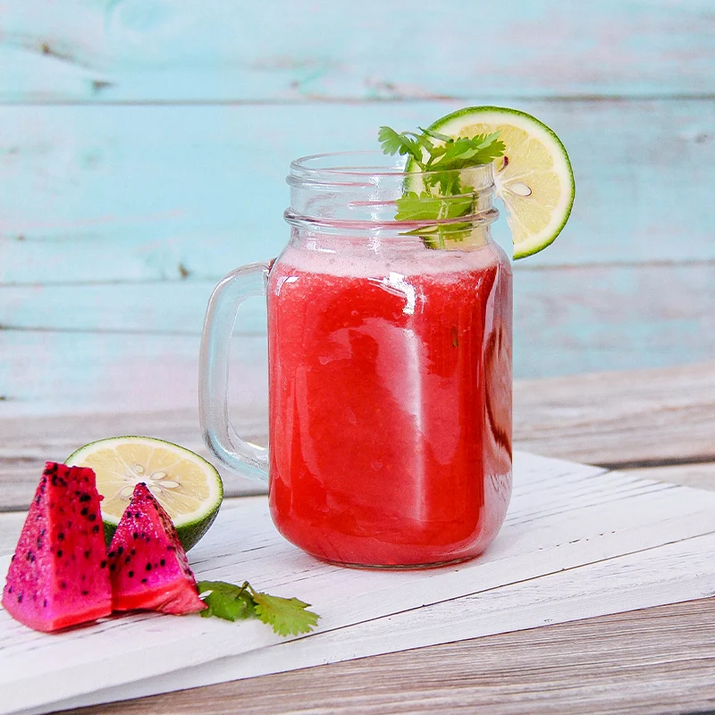 Free Sample Drinking 4oz 10oz 16oz Regular Mouth Glass Cups Glass Mason Jar with Handle Glass Mason Jar with Lid and Straw