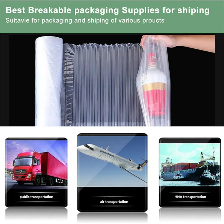 Alps Manufacturer Inflatable Fill Air Cushion Film Column Bag Inflatable Cushion Air Protective Column Packaging Film Bag